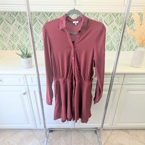 ⭐NWT Maroon Tobi long Sleeve Dress Small⭐